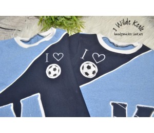 Stickdatei - I Love Fußball